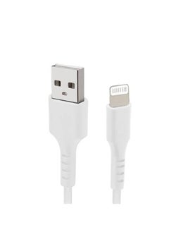 اشتري Fast Charing Car Play USB Lightning Charging & Data Transfer Cable, USB Type A to Lightning Cable for Smartphones/Tablets, White في الامارات