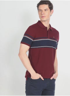 Buy Striped Regular Fit Polo in UAE