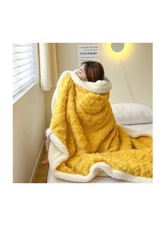 Buy Cashmere Lamb Plush Blanket, Double-Sided Nap Blanket, Sofa Blanket, Winter Thickened Coral Velvet Blanket, Gift for Family, Suitable for Keeping Warm at Home in UAE