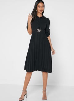 Buy Pleat Detail Shirt Dress in Saudi Arabia