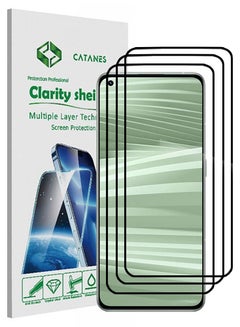 Buy 3 Pack For Realme GT2 Pro Screen Protector Tempered Glass Full Glue Back in UAE