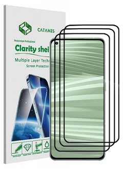 Buy 3 Pack For Realme GT2 Pro Screen Protector Tempered Glass Full Glue Back in UAE