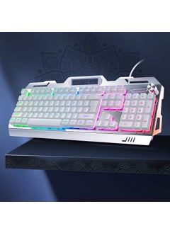 Buy V2G5 Gaming Keyboard, Mouse  Headset Bundle for PC Metal panel knob adjustment-white mixed light keyboard in Saudi Arabia