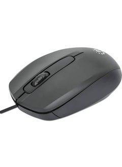 Buy Manhattan Comfort II Wired Optical Mouse 1000 DPI Ambidextrous 1.2 m Cable - Black in Egypt