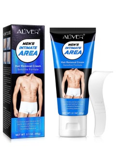 Buy 60g Private Part Hair Removal Cream for Men Intimate Hair Remover Effective and Painless Depilatory Cream for Private Areas Body Legs and Underarms Suitable for All Skin Types in UAE