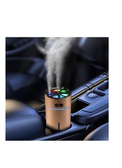 Buy Car Diffuser, Car Aromatherapy Diffusers for Essential Oils,USB Mini Humidifier,Seven Colors of Lights Dual Mist Ports, AI Smart Start for Car Room Home Office Bedroom in Saudi Arabia