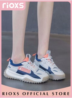 Buy Women's Fashion Chunky Sport Shoes Platform Running Sneakers Casual Mesh Breathable Non-slip Comfortable Walking Sneakers For Jogging Walking in Saudi Arabia