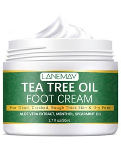 Buy Tea Tree Oil Foot Cream Moisturizing and Nourishing Foot Skin Care Shiny Foot Cream 50ml in Saudi Arabia