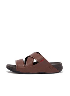 اشتري Chi Embossed Leather EN4-923 Fitflop Mens Sandals Cappuccino 41 في الامارات