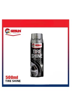 Buy GETSUN TIRE SHINE , Rubber Coating Spray Rubber Varnish Reduces Dust Adhesion Long Lasting - 500ml in Egypt