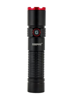 Buy Geepas Rechargeable Led Flashlight With Type C Charging, Aircraft Aluminium Body, 4000 mAH  High Capacity Lithium Battery, 2500 LUMEN in UAE