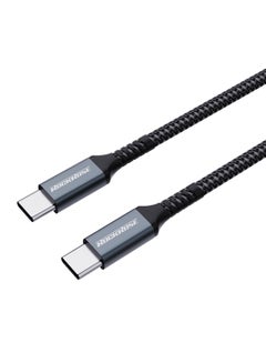 Buy Powerline CC2 3A 60W Max 2M USB-C to USB-C Nylon-braided Cable in Egypt