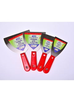 Buy Swedish Stainless Steel Putty Knife with Red Hand 4 Inches in Egypt