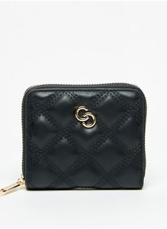 اشتري Women Quilted Small Zip Around Wallet في السعودية