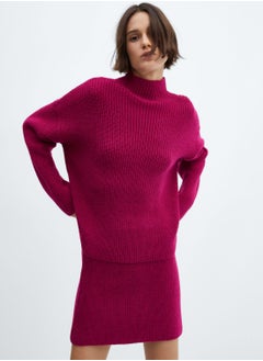 Buy High Neck Knitted Sweater in UAE