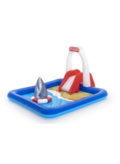 اشتري Bestway 53079 Lifeguard Water Play Centre with Paddling Pool 234 x 203 x 129 cm, Colour في مصر