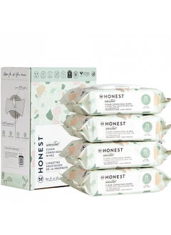 اشتري The Honest Company Clean Conscious Wipes | 99% Water, Compostable, Plant-Based, Baby Wipes | Hypoallergenic, Ewg Verified | Geo Mood, 288 Count في الامارات