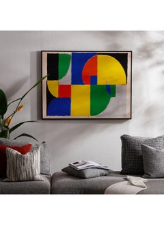 Buy Geometry Licensed Wall Art By David Soul 122.6X5X92.6Cm - Yellow in UAE