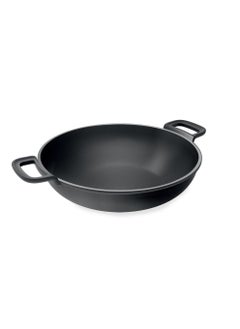 اشتري 617020 High Thermal Conductivity Cast Iron Wok  30 Cm Massive Line في الامارات