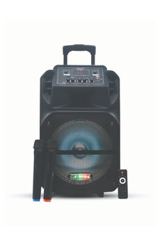 Buy Flexy 20000W Rechargeable 2 Way Portable Trolley Speaker With FM 2 Wireless Mics Bluetooth Remote SD Card And USB in Saudi Arabia