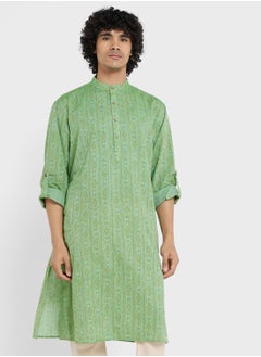 اشتري Textured Long Kurta في الامارات