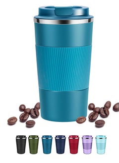 Buy Stainless Steel Vacuum Insulated Tumbler, Travel Coffee Mug Spill Proof with Lid, Thermos Cup, Reusable Coffee Cup for Hot and Cold in Saudi Arabia