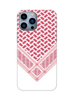 اشتري Case for Apple iPhone 14 Pro Max Slim Snap Classic Series Mobile Cover Hard PC Shield Matte Finish Print - Victory Shemag (Red) في الامارات