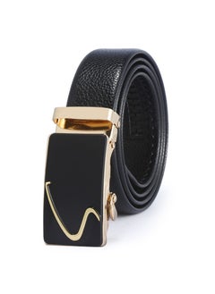 اشتري 115CM Creative Casual Versatile Wear Resistant Leather Automatic Buckle Belt في الامارات