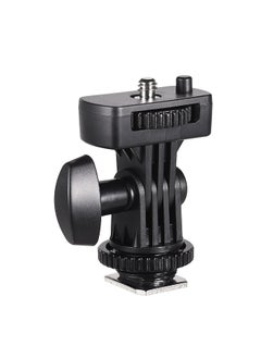 اشتري Flexible Cold Shoe Mount Adapter with 1/4 Inch Screw for Viltrox DC-90 DC-70 DC-50 Monitor L132T L116T LED Video Light في السعودية