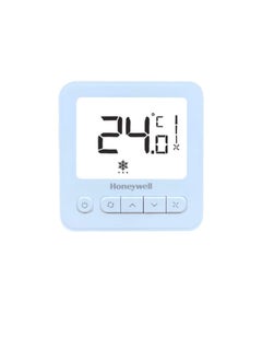 Buy Honeywell Digital Thermostat WS8 Extra-large LCD White Back-light Display | 2 Pipe Heat/Cool With Manual or Automatic 3-Speed Fan Control | Suitable for Chiller/Compressor HVAC Sytem 230V AC in UAE