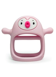 Buy Penguin-shaped baby teether to relieve teething pain in Saudi Arabia