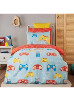 Buy Home Young Gameboy Single Cotton Duvet Cover Set in UAE