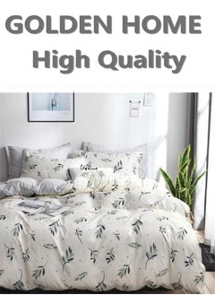 اشتري King/queen/single size, striped pattern duvet cover set. 6 Piece set includes 1 Comforter Cover, 1 Fitted Bedsheet, 4Pillowcases في الامارات