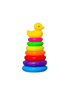 Buy Ring Stacker Montessori Toy with Duck for Children - Multi Color For Unisex - Multi Color in Egypt