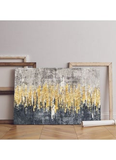 Buy Home Gallery abstract art gold watercolor Printed canvas wall art in Egypt