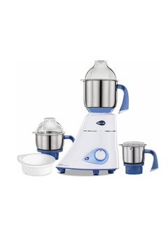 Buy Preethi Blue Leaf Diamond 750-Watt Mixer Grinder with 3 Jars, Blue/White in UAE