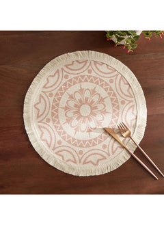 Buy Garga Printed Polyester and Cotton Placemat 38 x 38 cm in UAE