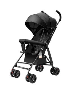 Buy Lightweight Travel Stroller, Portable And Flodable Baby Stroller, Compact Stroller  For Toddlers, Can Sit And Lie-black in Saudi Arabia