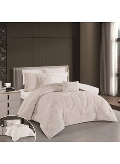 Buy Winter Duvet Set With Fur And Velvet Double-Sided Made Of Durable And Soft Fabric Heavy Filling 4 Pieces Single Size in Saudi Arabia