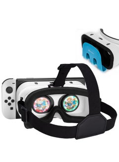 Buy VR Headset Compatible with Nintendo Switch & OLED, Switch VR Labo Goggles Headset for Nintendo Switch, Virtual Reality Glasses for Original Nintendo Switch & Switch OLED Model (White) in UAE