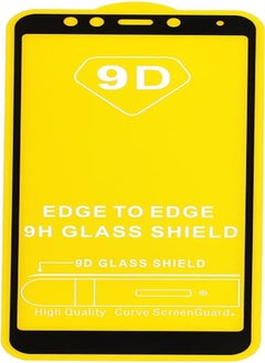 Buy Dragon High Quality Glass Screen Protector With Black Frame For Redmi 5 - Transparent in Egypt