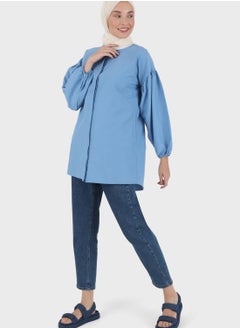 Buy Balloon Sleeve Knitted Tunic in UAE