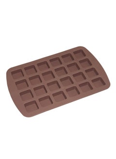 Buy 24-Cavity Brownie Bite Square Mould Silicone Brownie Pan with Dividers Cavity Brownie Baking Pan, Non-Stick Silicone Molds for Brownie Bites, Keto Fat Bombs, Fudges and Chocolates in UAE