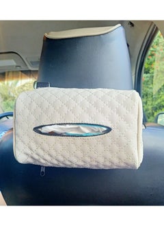 Buy Assafco Car Leather Tissue Holder square embroidery in Egypt