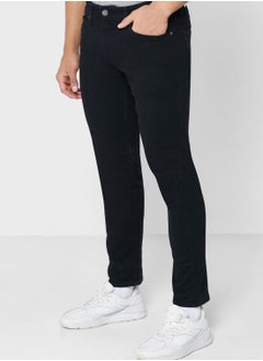 Buy Casual Slim Fit Rinse Jeans in Saudi Arabia