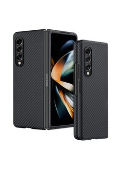 Buy Case for Samsung Galaxy Z Fold 3, Real Aramid Fiber Lightweight with Full-Body Dual Layer Rugged Shookproof Case for Samsung Z Fold 3 (Galaxy Z Fold 3, Black) in Saudi Arabia