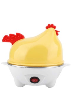 Buy Electric Egg Boiler Cooker White/Yellow in Saudi Arabia