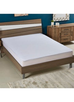 Buy Terry Waterproof Double Mattress Protector 140x200+33 cm in UAE