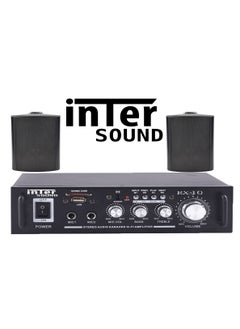 اشتري Sound System 2 wall speakers and Inter Sound RX 10 amplifier في مصر