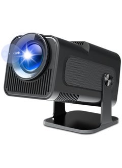 اشتري New HY320 Portable Auto Keystone Projector, 4K FHD 1080P, Support 10,000 Lumens with WiFi 6, BT 5.0, 180 Degree Rotation, Built-in Android 11.0 , Black في السعودية